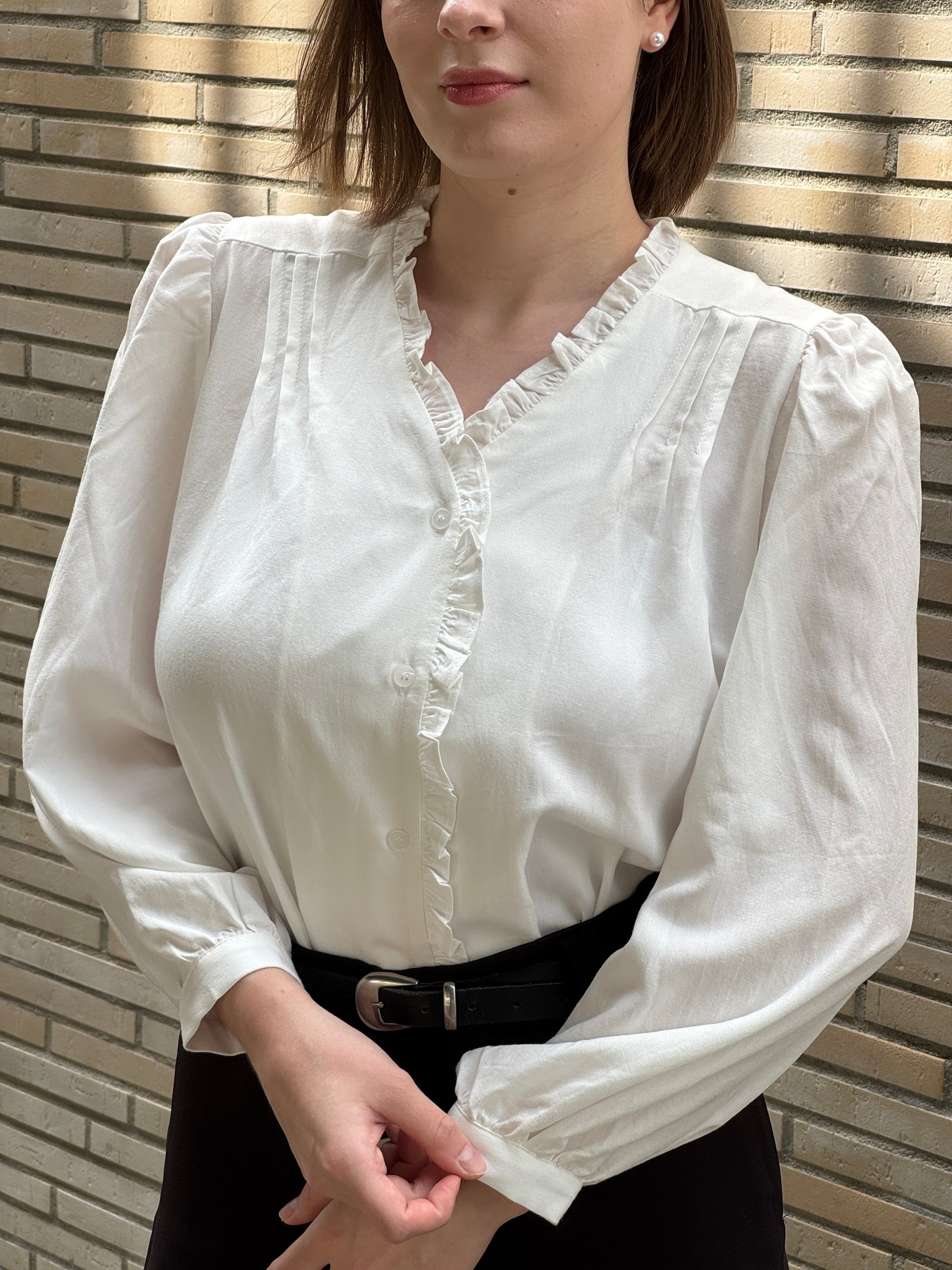 Elegant Frill Blouse
