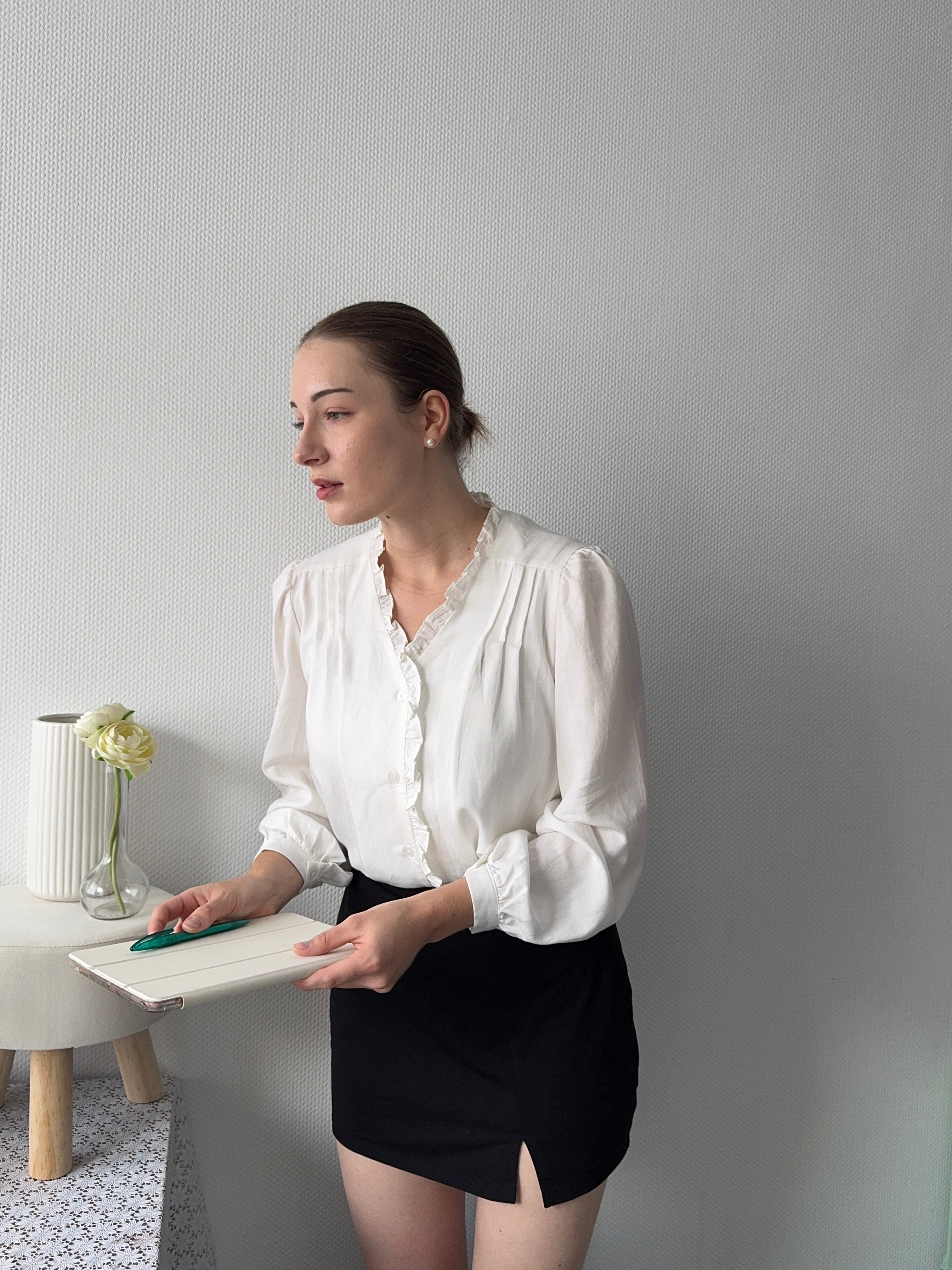 Elegant Frill Blouse