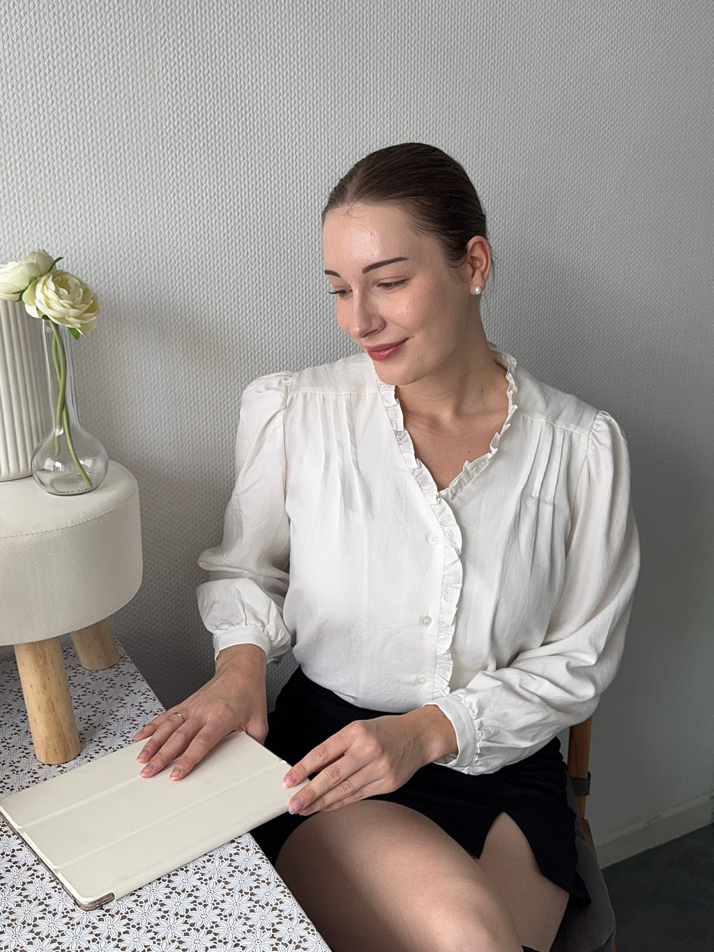 Elegant Frill Blouse